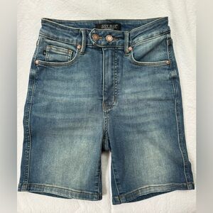 Judy Blue Full Size Tummy Control Double Button Bermuda Denim Shorts